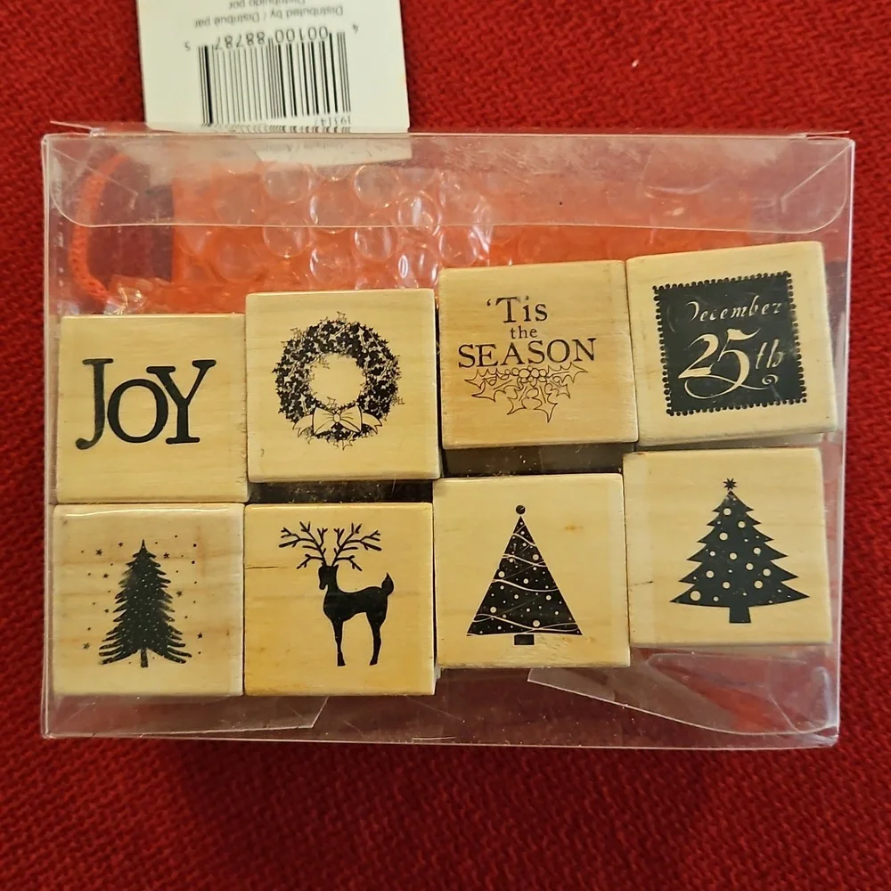 Recollections 16 Piece rubber stamp set Christmas New and gently used Cardmaking - Picture 6 of 7
